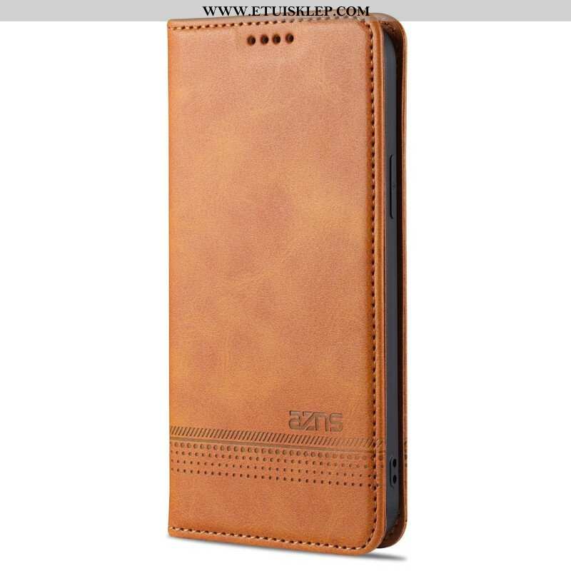 Etui Na Telefon do iPhone 13 Pro Etui Folio Stylizacja Skóry Azns